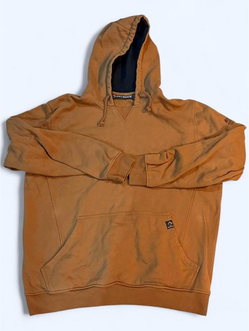 CARHARTT STYLE Dri Duck tan & brown hoodie #drifit #athletic